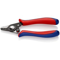 Knipex Abisolierzange für Glasfaserkabel mit Kunststoff-Griffhüllen brüniert 130 mm Nr. 12 82 130 SB