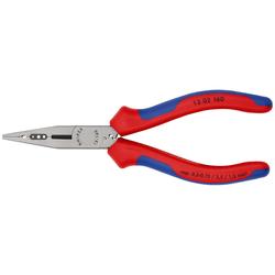 Knipex Verdrahtungszange mit Mehrkomponenten-Hüllen schwarz atramentiert 160 mm (SB-Karte/Blister) Nr. 13 02 160 SB