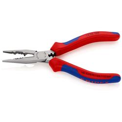 Knipex Verdrahtungszange mit Mehrkomponenten-Hüllen schwarz atramentiert 160 mm (SB-Karte/Blister) Nr. 13 02 160 SB