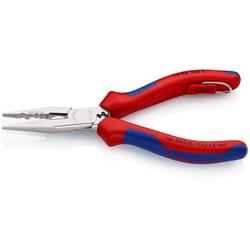 Knipex Verdrahtungszange mit Mehrkomponenten-Hüllen, mit integrierter Befestigungsöse zum Anbringen einer Absturzsicherung verchromt 160 mm Nr. 13 05 160 T