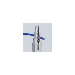 Knipex Verdrahtungszange mit Mehrkomponenten-Hüllen, mit integrierter Befestigungsöse zum Anbringen einer Absturzsicherung verchromt 160 mm Nr. 13 05 160 T