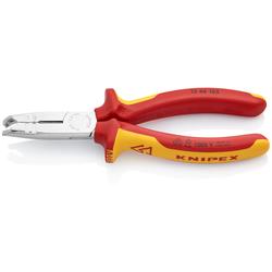 Knipex Abmantelungszange isoliert mit Mehrkomponenten-Hüllen, VDE-geprüft verchromt 165 mm Nr. 13 46 165