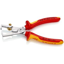 Knipex StriX® Abisolierzangen mit Kabelschere isoliert mit Mehrkomponenten-Hüllen, VDE-geprüft verchromt 180 mm Nr. 13 66 180