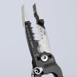 Knipex WireStripper Multifunktions-Elektrikerzange amerikanisches Modell mit Kunststoff überzogen schwarz atramentiert 200 mm Nr. 13 71 8