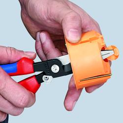 Knipex Elektro-Installationszange mit Kunststoff überzogen schwarz atramentiert 200 mm Nr. 13 81 200