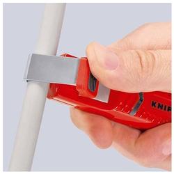 Knipex Abmantelungswerkzeug mit Schleppklinge schlagfestes Kunststoffgehäuse 130 mm Nr. 16 20 28 SB