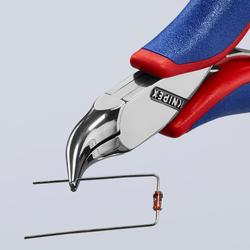 Knipex Elektronik-Greifzange mit Mehrkomponenten-Hüllen 115 mm Nr. 35 42 115