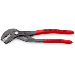 Knipex Federbandschellenzange mit rutschhemmendem Kunststoff überzogen grau atramentiert 180 mm Nr. 85 51 180 A