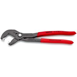 Knipex Schlauchschellenzange für Click-Schellen mit rutschhemmendem Kunststoff überzogen grau atramentiert 250 mm (SB-Karte/Blister) Nr. 85 51 250 C SB