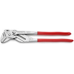 Knipex Zangenschlüssel XL Zange und Schraubenschlüssel in einem Werkzeug mit Kunststoff überzogen verchromt 400 mm Nr. 86 03 400