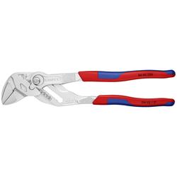 Knipex Zangenschlüssel Zange und Schraubenschlüssel in einem Werkzeug mit Mehrkomponenten-Hüllen verchromt 250 mm (SB-Karte/Blister) Nr. 86 05 250 SB