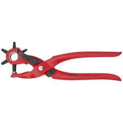 Knipex Revolverlochzange rot pulverbeschichtet 220 mm (SB-Karte/Blister) Nr. 90 70 220 SB