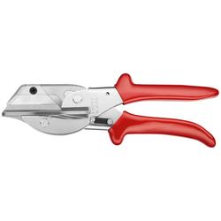 Knipex Gehrungsschere für Kunststoff- und Gummiprofile mit Kunststoff-Hüllen verchromt 215 mm Nr. 94 35 215 EAN