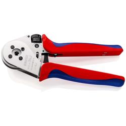 Knipex Vierdornpresszange für gedrehte Kontakte mit Mehrkomponenten-Hüllen verchromt 230 mm Nr. 97 52 65