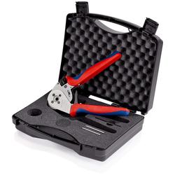 Knipex Vierdornpresszange für gedrehte Kontakte mit Mehrkomponenten-Hüllen verchromt 230 mm Nr. 97 52 65