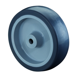 Rad, Rad Ø 30mm, Thermoplastischer Gummi grau, Radb. 14mm, Nabenl. 15mm, Gleitlager, Radk. Kunststoff, Tragkr. 35kg Nr. A80.030
