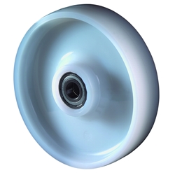 Rad, Rad Ø 82mm, Polyamid weiß, Radb. 70mm, Nabenl. 66mm, Kugellager, Radk. Polyamid, Tragkr. 700kg Nr. C45.82.20
