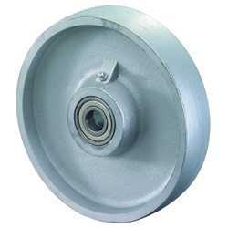 Rad, Rad Ø 250mm, Guss, Radb. 54mm, Nabenl. 60mm, Kugellager, Radk. Guss, Tragkr. 1.400kg Nr. C81.250