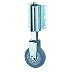 Leiter-Bockrolle, Rad Ø 50mm, Gummirad, Radb. 18mm, Tragkr. 40kg Nr. E30.050