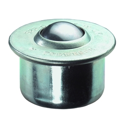 Kugelrollen, Kugel Ø 30mm, Stahl, zum Stecken, Tragkr. 250kg Nr. E32.030
