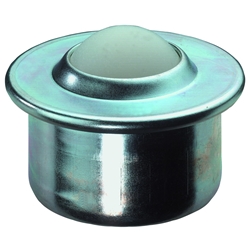 Kugelrollen, Kugel Ø 15mm, Kunststoff, zum Stecken, Tragkr. 7kg Nr. E36.015
