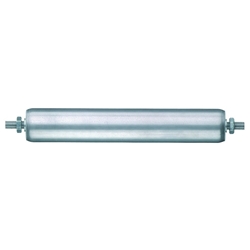Tragrolle, Rohr-Außen Ø 60x1,5mm, blank, Einbaul. 522mm, Rollenl. 500mm, Achsl. 552mm, Tragkr. 240kg Nr. S60-A12-522-552