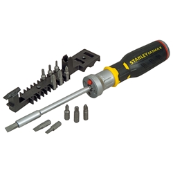 Stanley Schraubendreher FatMax Bit-Schraubendreher mit Ratsche Inklusive 12 Bits Nr. FMHT0-62689