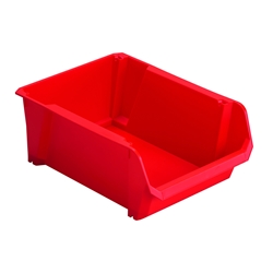 Stanley Lagersichtkasten #3 Rot, ideal zur Aufbewahrung von Kleinteilen, Werkzeug und Zubehör Nr. STST82739-1
