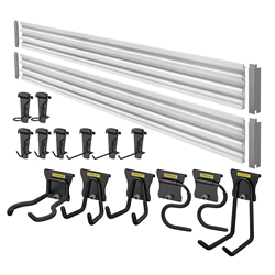 Stanley Trackwalls Set, 20-teiliges Wandsystem inklusive Schienen und Haken für eine Vielzahl von Anwendungen Nr. STST22000-1