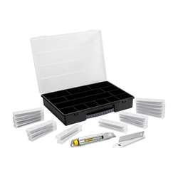 Stanley Klingen-Vorratspack mit 200 Abbrechklingen, 18mm und Interlock Cutter in praktischer Sortimentsbox STHT10019-9