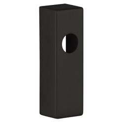 DKSI-Abdeckung, passend zu DKSI Metall-Unterkonstruktion, kantige Form, Oberfl. 74 (Classic Black PVD, ähnl. RAL 9005) Nr. 48415