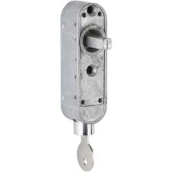 DKSI-Raster-Unterkontruktion Metall, Stift 36mm vorstehend, absperrbar mit Druckzylinder (2 Schlüssel), passend für kantige und ovale Abdeckungen Nr. 23426
