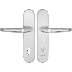 HT-EN3-Schutzdrückergarnitur 1806 BASIC 06, mit Langschild 2089 KSH, PZ 92mm, TS 64-83mm, ZA für Zylinderüberstand 8-15mm, Oberfl. 60 (Edelstahl matt) Nr. 38834