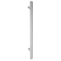 Stoßgriff Serie 8000 Ø 30mm, L 1500mm, BA 1100mm, 2 gerade Stützen, inkl. einseit. Befestigung, Oberfl. 60 (Edelstahl matt) Nr. 9540