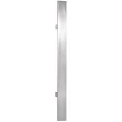 Stoßgriff Serie 8022, 40x10mm gerade, L 500mm, BA 300mm, 2 geraden Stützen inkl. PVC U-Scheiben, inkl. einseit. Befestigung, Oberfl. 60 (Edelstahl matt) Nr. 10923