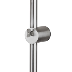 Stoßgriffpaar 8000 ZYL abschließbar, Ø 35mm, für 8-12mm Glas, L 1500mm, BA 1125mm, Innen Zylinder, Außen Zylinder, Oberfl. 60 (Edelstahl matt) Nr. 42490