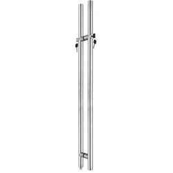 Stoßgriffpaar 8000 ZYL abschließbar, Ø 35mm, für 8-12mm Glas, L 1500mm, BA 1125mm, Innen Zylinder, Außen Zylinder, Oberfl. 60 (Edelstahl matt) Nr. 42490