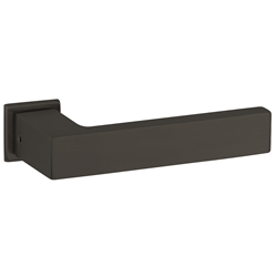 ZT-Drückergarnitur 1682 L, 2401 Smart XS-Rosette, kantig, ohne Schlüsselrosette, für Standard TS 38-42mm, Oberfl. 72 (Smoke Black) Nr. 47292