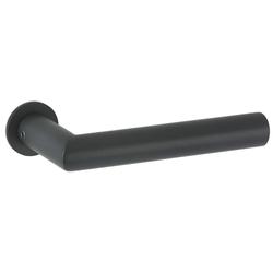 ZT-Drückergarnitur 1802/2401 Smart XS- Rosette, ohne Schlüsselrosette, für Standard TS 38-42mm, Oberfl. 74 (Classic Black PVD) Nr. 46520