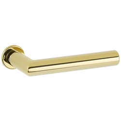 ZT-Drückergarnitur 1802/2402 Smart XS-Rosette, ohne Schlüsselrosette, für Standard TS 38-42mm, Oberfl. 18 (PVD Messingfarben) Nr. 46522