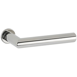 ZT-Drückergarnitur 1802/2402 Smart XS-Rosette, ohne Schlüsselrosette, für Standard TS 38-42mm, Oberfl. 61 (Edelstahl poliert) Nr. 46523