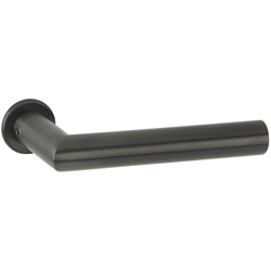 ZT-Drückergarnitur 1802/2402 Smart XS-Rosette, ohne Schlüsselrosette, für Standard TS 38-42mm, Oberfl. 72 (Smoke Black) Nr. 46524