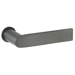 ZT-Drückergarnitur 1813/2401 Smart XS-Rosette, ohne Schlüsselrosette, für Standard TS 38-42mm, Oberfl. 72 (Smoke Black) Nr. 47274