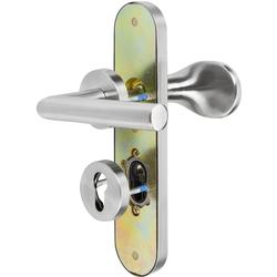 ZT-EN2-Schutzwechselgarnitur 1802 BASIC 02, Langschild 2089 KS, Knopf 3128 gekröpft, innen Rosette 2336SC, PZW 72mm, DIN Links, TS 36-53mm, ZA für Zylinderüberstand 8-15mm, Oberfl. 60 (Edelstahl matt) Nr. 17736