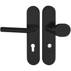 ZT-EN2-Schutzwechselgarnitur 1902 BASIC 02, Langschild 2091 KS, Knopf 3128 gekröpft, PZW 72mm, TS 35-55mm, ZA für Zylinderüberstand 9-14mm, Oberfl. F4 (Bronzefarben eloxiert) Nr. 29533