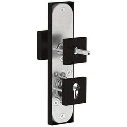 ZT-EN2-Schutzwechselgarnitur ohne Lochteil, Langschild 2094 KS, Knopf 3132 gekröpft, innen Rosette 2311 SC, PZW 72mm, TS 36-53mm, ZA für Zylinderüberstand 8-15mm, Oberfl. 74 (Classic Black, ähnl. RAL 9005) Nr. 49704