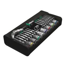 Wera Steckschlüsselsatz 3/8 Zoll-Antrieb, metrisch 8100 SB 6 Zyklop Speed-Knarrensatz Nr. 05004046001