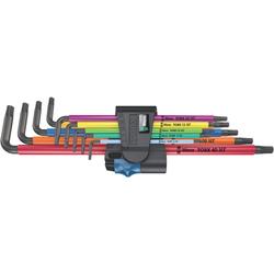 Wera Winkelschlüsselsatz mit Haltefunktion, lang 967/9 TORX XL Multicolour HF 1 Nr. 05024470001
