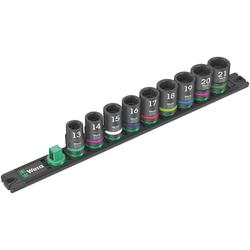 Wera Zyklop Steckschlüsseleinsatz-Satz, 1/2 Zoll Nuss-Magnetleiste C Impaktor 1 Nr. 05005490001