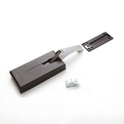 Sugatsune Hebelunterstützender Dämpfer LADH-35 (Schwerlast) mit Soft Close, ideal für Tresenklappen in Bars, Nickel/chrom/dunkelbraun, Klappenstärke 30-50mm Nr. 170-034-868